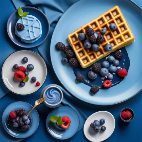 Indulge Vibrant Treats Savoring | Beyond the Ordinary: Indulging in the Allure of Blue Waffles Food